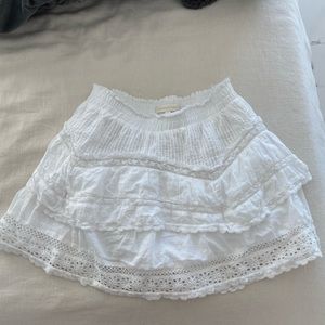Brand new Love Shack Fancy White skirt